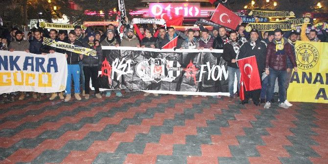 Afyonkarahisar’da Taraftar Grupları Terörü Lanetledi