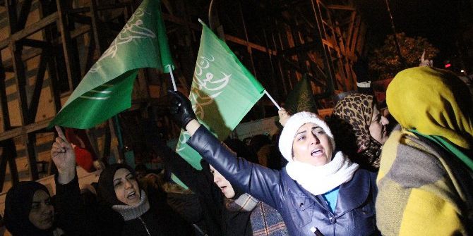 İran Konsolosluğu Önünde Halep Protestosu