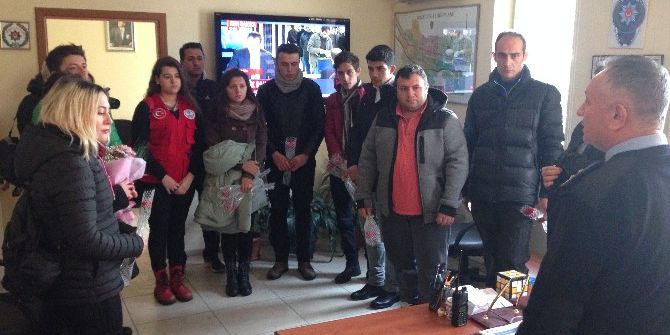 Gençlik Hizmetleri Ve İlçe Spor Müdürlüğünden İlçe Emniyet Müdürlüğüne Taziye Ziyareti