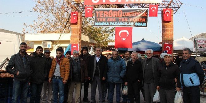 Pazarcı Esnafından Teröre Ortak Tepki