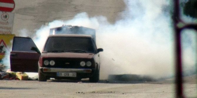 Mersin’de Şüpheli Araç Fünye İle Patlatıldı