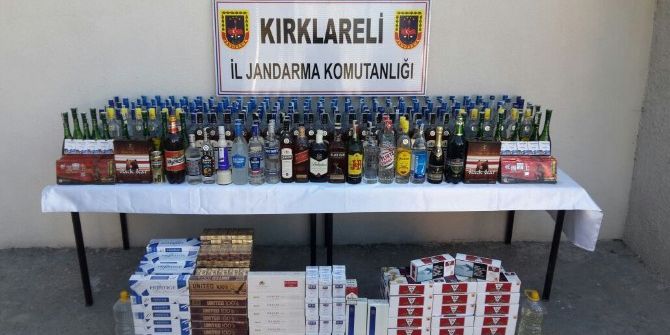 İçki Ve Sigara Kaçakçısına Darbe