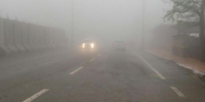 İdil’de Yoğun Sis Hayatı Olumsuz Etkiledi