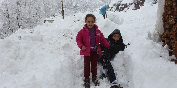 Şemdinli’de Kar Esareti: İlçeye Ulaşımın Sağlandığı Tek Karayolu Kapandı
