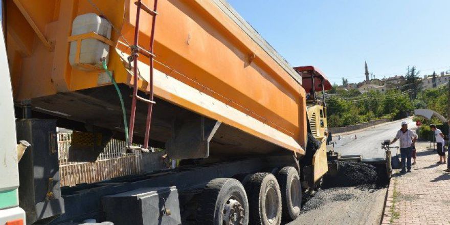 Hisarcık, Kıranardı Bağlantı Yolunda Asfaltlama Çalışması