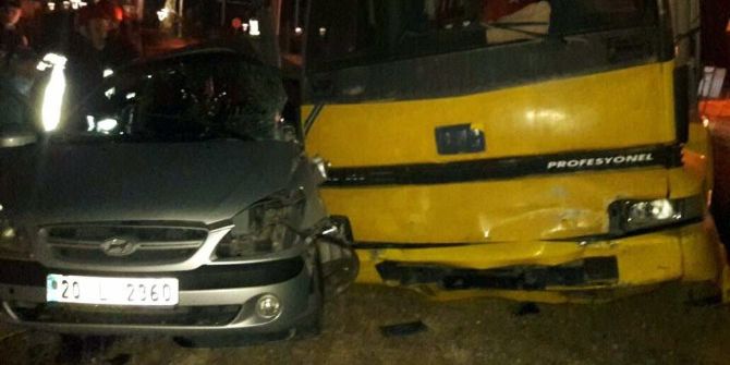 Kamyon İle Otomobil Çarpıştı: 1 Ölü, 1 Yaralı