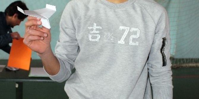 Erü’de Uçak Kağıt Yarışması Düzenlendi