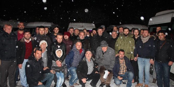 Bilecik’te Minibüsçülerden Teröre Lanet Konvoyu