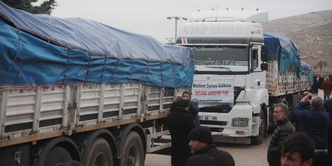 Öncü Yardım Konvoyu Suriye’de