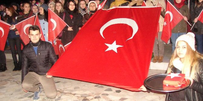 Çatalzeytin’de “Teröre Hayır” Yürüyüşü Düzenlendi