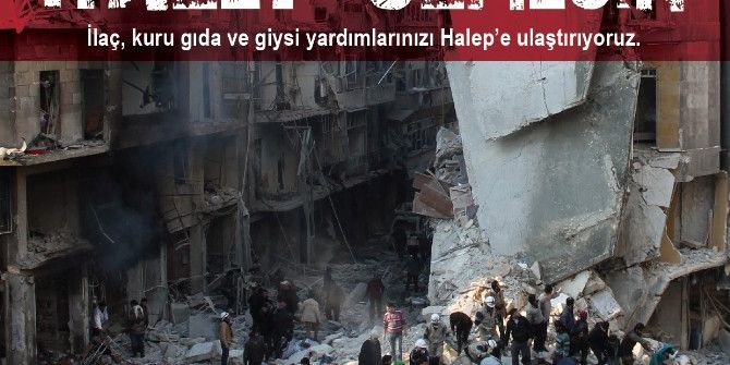 İstanbul Aydın Üniversitesi Halep’e Yardım Elini Uzatıyor