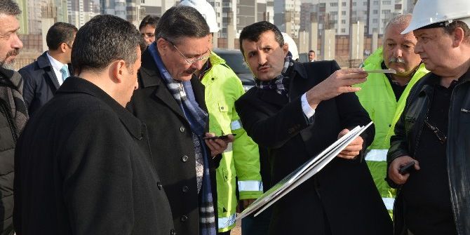 Gökçek, Eryaman Stadı İnşaatını Denetledi