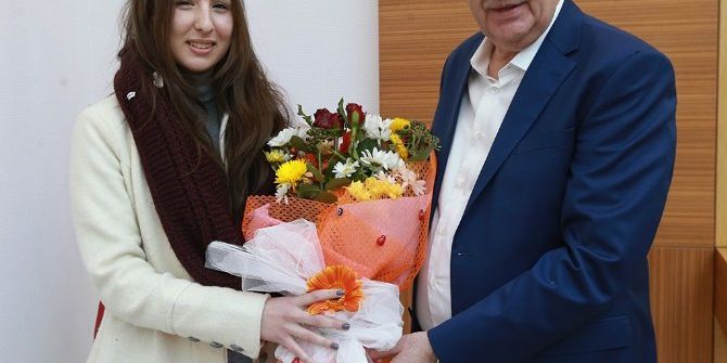 Başkan Toçoğlu Öğrenci Heyetini Makamında Ağırladı