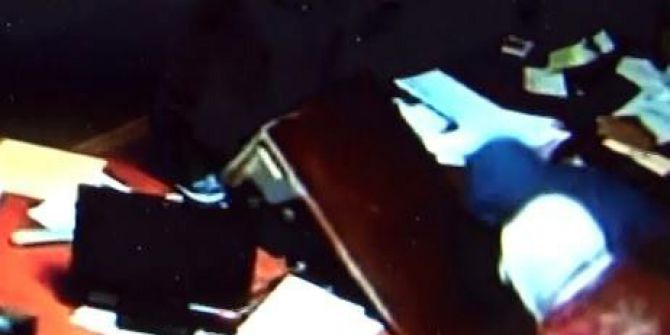 Kasa Hırsızlığı Güvenlik Kamerasına Yansıdı