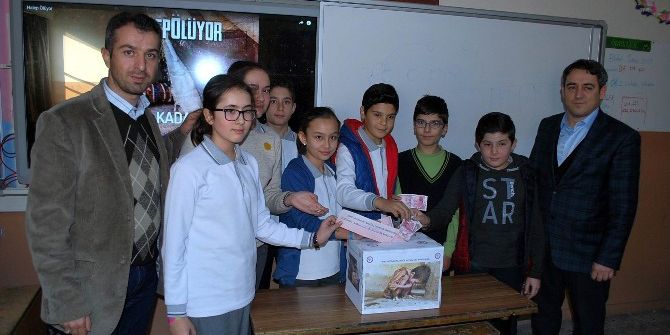 Okul Harçlıklarını Halep’e Bağışladılar