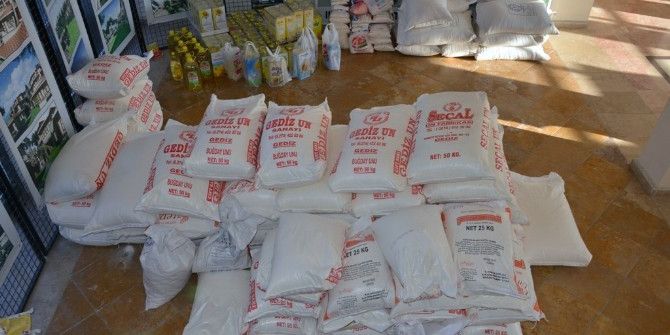 Gediz Belediyesi’nden Halep’e Gıda Yardımı