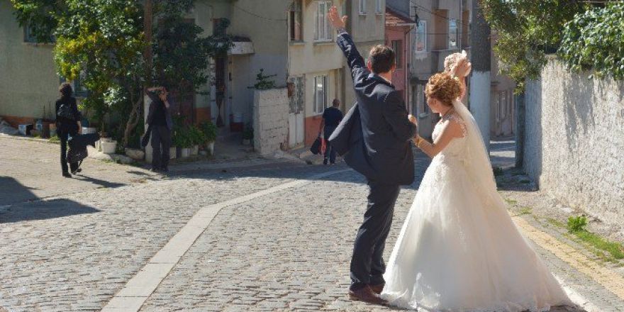 Edincik Yeni Evlilere Fotoğraf Çekim Mekanı Oldu