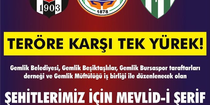 Gemlik Teröre Karşı Tek Yürek