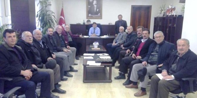 Muhtarlardan Kaymakama Veda Ziyareti