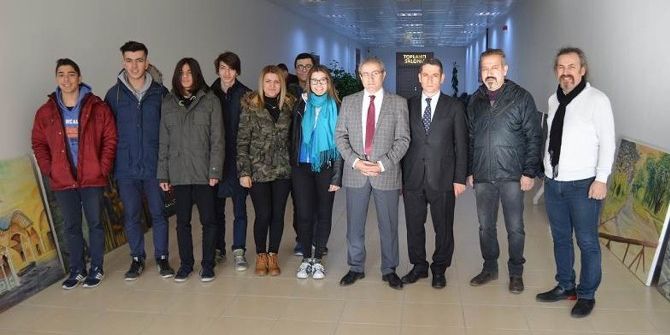 Lüleburgaz Tek Güzel Sanatlar Lisesinden Kaymakam Kaya’ya Ziyaret
