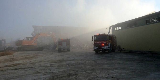 Çekirdek Deposunda Korkutan Yangın