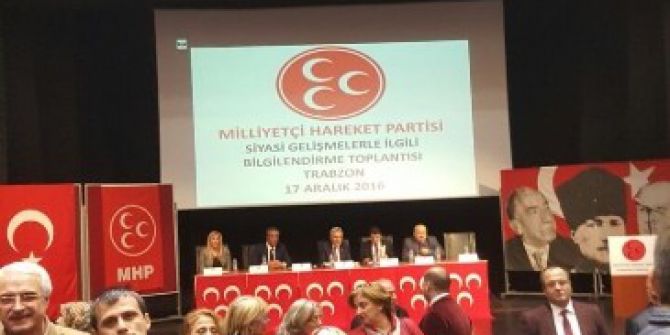 Trabzon’da Mhp Toplantısı’na Katılan Partili Kalp Krizi Geçirdi