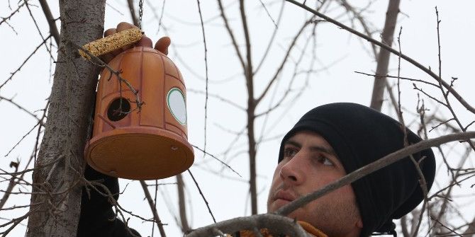 Bolu’da Ağaçlara Kuş Yuvası Ve Yem Bırakıldı
