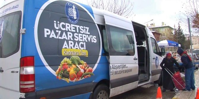 Ücretsiz Pazar Servisi Aracına İlgi Büyük