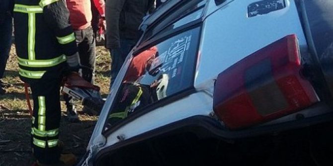 Hayrabolu’da Otomobil Takla Attı: 3 Yaralı