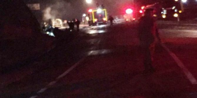 Aydın-muğla Karayolunda Yakıt Tankeri Patladı