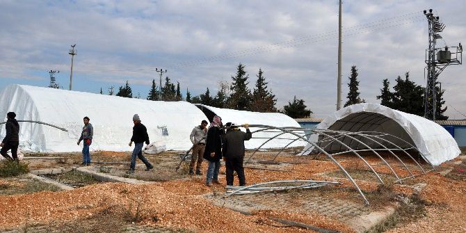Olası Halep Göçüne Karşı Reyhanlı’ya Bin Kişilik Çadır Kent Kuruluyor