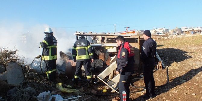 Didim’de Samanlık Yangını Korkuttu