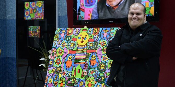 Zihinsel Engelli Muhammed’in Resimleri Metro Sanat Galerisi’nde