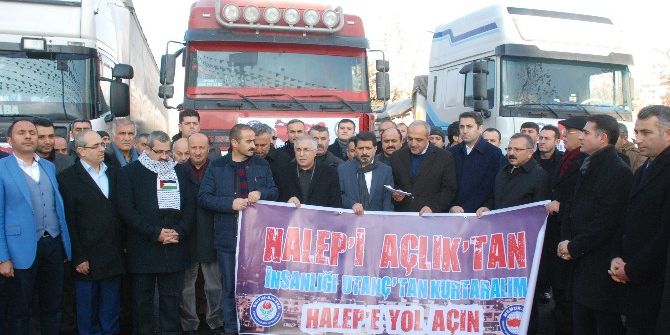 Tokat’tan Halep’e 4 Tır Un Gönderildi