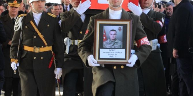 Kayseri Şehidi Ankara’da Son Yolculuğuna Uğurlandı