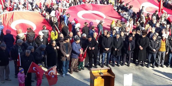 Pazarlar’da Teröre Lanet Mitingi