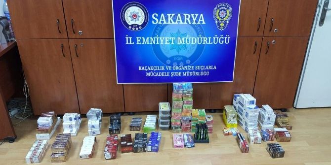 Sakarya’da Kaçak Sigara Ve Uyuşturucu Ele Geçirildi