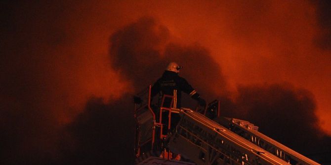 İnegöl Mobilya Sanayinde Büyük Yangın