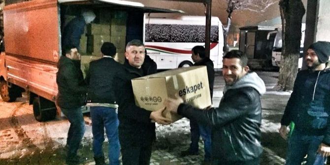 Halep’e Osmaneli’den Yardım Eli
