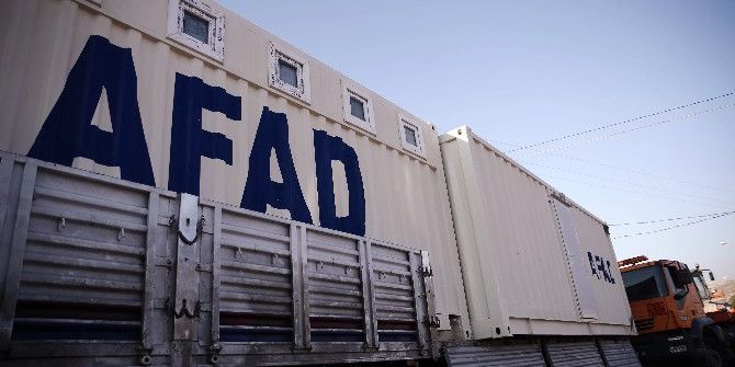 Halep’teki Siviller İçin Afad Konteyner Gönderiyor