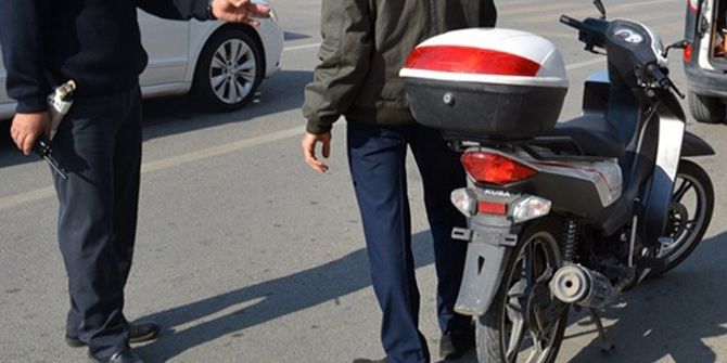38 Motosiklet Trafikten Men Edildi