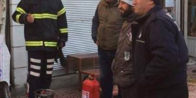 Besni’de Isınmak İçin Kullanılan Tüp Alev Aldı