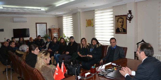 Öğretmenlerden Kaymakam Akgül’e Ziyaret