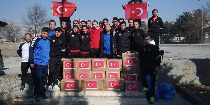 Anagold 24 Erzincanspor Dan “Halep’e Yol Açın” Kampanyasına Destek