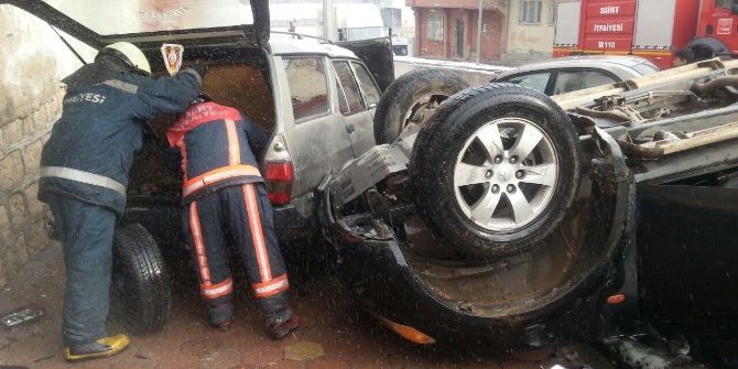 Siirt’te 10 Ayrı Trafik Kazasında 16 Kişi Yaralandı