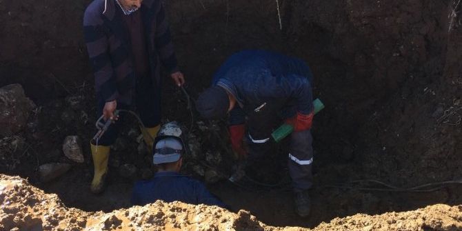 Gürlevik İsale Hattında Arıza Meydana Geldi