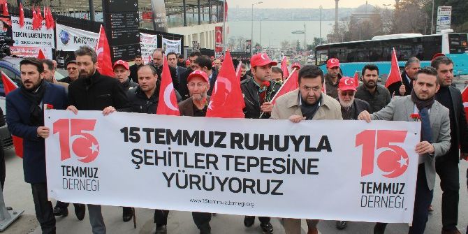 15 Temmuz Gazilerinden Şehitler Tepesi’ne Ziyaret