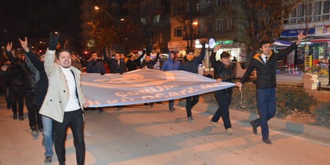 Çorum’da “Teröre Lanet Birliğe Davet” Yürüyüşü