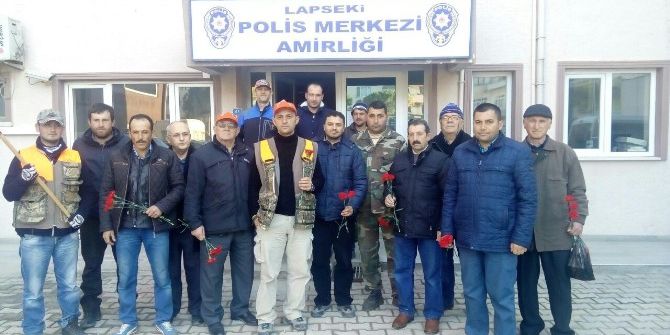 Lapsekili Avcılar Emniyet Müdürlüğünü Ziyaret Etti