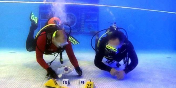 Sualtı Komandosu Gibi Eğitim Alarak Uluslararası Kamu Güvenliği Dalış Sertifikası Aldılar